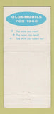 Matchbook Cover - 1960 Oldsmobile Ferman Tampa FL 30 Strike