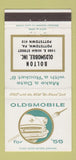 Matchbook Cover - 1955 Oldsmobile Bolton Pottstown PA 30 Strike