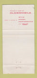 Matchbook Cover - 1957 Oldsmobile Kemmerer Bloomsburg PA 30 Strike