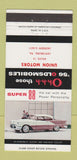 Matchbook Cover - 1956 Oldsmobile Union Motors Lewisburg PA 30 Strike