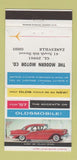 Matchbook Cover - 1957 Oldsmobile Modern Motors Zanesville OH 30 Strike