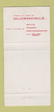 Matchbook Cover - 1957 Oldsmobile Gragg Salem IL 30 Strike
