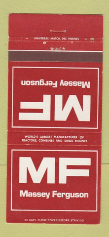 Matchbook Cover - Massey Ferguson Tractors Rose Bros Lingle WY 30 Strike