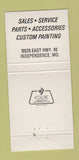 Matchbook Cover - Independence Honda Motorcycles Independence MO 30 Strike