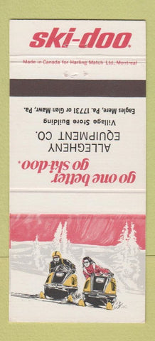 Matchbook Cover - Ski Doo Snowmobiles Eagles Mere Glen Mawr PA 30 Strike