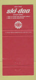 Matchbook Cover - Ski Doo Snowmobiles Eagles Mere Glen Mawr PA 30 Strike