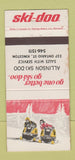 Matchbook Cover - Ski Doo Snowmobiles Allison Kingston ON WEAR 30 Strike