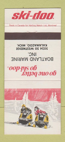 Matchbook Cover - Ski Doo Snowmobiles Kalamazoo MI 30 Strike