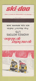 Matchbook Cover - Ski Doo Snowmobiles Andries Nipawin SK 30 Strike