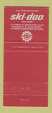 Matchbook Cover - Ski Doo Snowmobiles Brissette Berthierville QC 30 Strike
