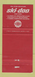 Matchbook Cover - Ski Doo Snowmobiles Labelle St Jovite QC 30 Strike
