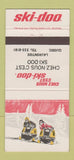 Matchbook Cover - Ski Doo Snowmobiles Laurentide QC 30 Strike