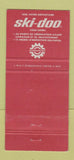 Matchbook Cover - Ski Doo Snowmobiles Laurentide QC 30 Strike