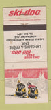 Matchbook Cover - Ski Doo Snowmobiles Langlois Frere Montmagny QC WEAR 30 Strike