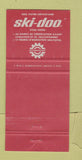Matchbook Cover - Ski Doo Snowmobiles Langlois Frere Montmagny QC WEAR 30 Strike