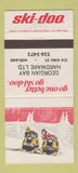Matchbook Cover - Ski Doo Snowmobiles Georgian Bay Hardware Midland ON 30 Strike