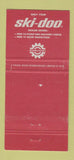 Matchbook Cover - Ski Doo Snowmobiles Georgian Bay Hardware Midland ON 30 Strike