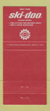Matchbook Cover - Ski Doo Snowmobiles PH Lymburner Haliburton ON 30 Strike