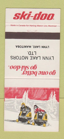 Matchbook Cover - Ski Doo Snowmobiles Lynn Lake Motors MB 30 Strike