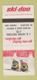 Matchbook Cover - Ski Doo Snowmobiles JS Howe Motors Paisley ON 30 Strike