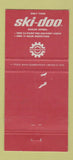 Matchbook Cover - Ski Doo Snowmobiles JS Howe Motors Paisley ON 30 Strike