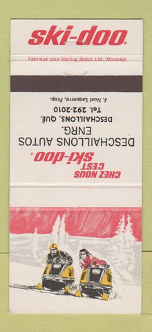 Matchbook Cover - Ski Doo Snowmobiles Deschaillons QC 30 Strike