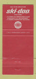 Matchbook Cover - Ski Doo Snowmobiles Deschaillons QC 30 Strike