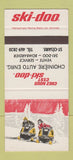Matchbook Cover - Ski Doo Snowmobiles St Cesaire QC SAMPLE 30 Strike