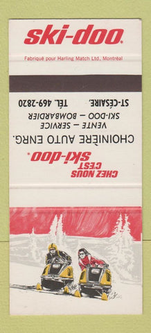 Matchbook Cover - Ski Doo Snowmobiles St Cesaire QC SAMPLE 30 Strike