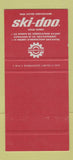 Matchbook Cover - Ski Doo Snowmobiles St Cesaire QC SAMPLE 30 Strike