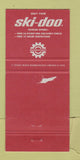 Matchbook Cover - Ski Doo Snowmobiles Bennett Marine West Hill ON 30 Strike
