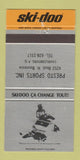 Matchbook Cover - Ski Doo Snowmobiles Presto Sports Charlesbourg QC 30 Strike