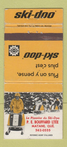 Matchbook Cover - Ski Doo Snowmobiles Matane QC WEAR 30 Strike