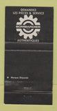 Matchbook Cover - Ski Doo Snowmobiles LE Cantin Quebec QC 30 Strike