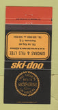 Matchbook Cover - Ski Doo Snowmobiles 1973 Sherbrooke QC 30 Strike