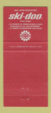 Matchbook Cover - Ski Doo Snowmobiles Lanthier Lalonde Montreal QC 30 Strike