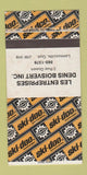 Matchbook Cover - Ski Doo Snowmobiles Lennoxville QC WEAR 30 Strike