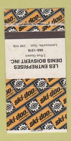 Matchbook Cover - Ski Doo Snowmobiles Lennoxville QC WEAR 30 Strike