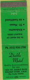 Matchbook Cover - Diablo Motel Walnut Creek CA green