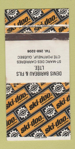Matchbook Cover - Ski Doo Snowmobiles Portneuf QC WEAR 30 Strike