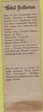 Matchbook Cover - Hotel Bellevue San Francisco CA