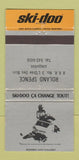 Matchbook Cover - Ski Doo Snowmobiles Roland Spence Jonquiere QC WEAR 30 Strike