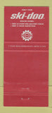 Matchbook Cover - Ski Doo Snowmobiles Listowel ON Monarch Implement 30 Strike