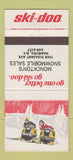 Matchbook Cover - Ski Doo Snowmobiles Hamburg NY Monckton 30 Strike