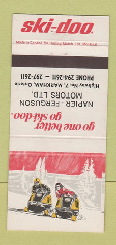 Matchbook Cover - Ski Doo Snowmobiles Markham ON Napier Ferguson 30 Strike