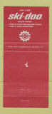 Matchbook Cover - Ski Doo Snowmobiles Markham ON Napier Ferguson 30 Strike
