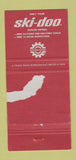 Matchbook Cover - Ski Doo Snowmobiles Hamburg NY Monckton WEAR 30 Strike