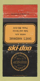 Matchbook Cover - Ski Doo Snowmobiles 1973 Hardware Hinton AB WEAR 30 Strike
