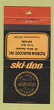 Matchbook Cover - Ski Doo Snowmobiles Levis QC Florian Marcoux 1973 30 Strike