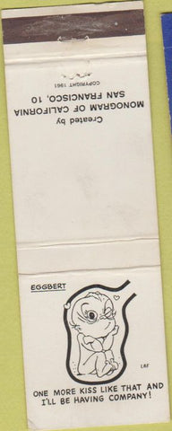Matchbook Cover - Monogram of California San Francisco Eggbert baby